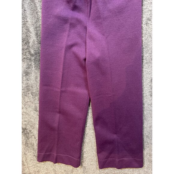 Vintage 1970's Danskin Pink and Purple 100% Nylon Set- Flare Leg Pants Size 3 - Picture 3 of 8